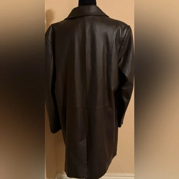 Preston & York Women Soft Genuine Lamb Skin Leather Jacket brown Size XL - Picture 4 of 8